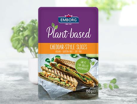 Plant-based Cheddar-style