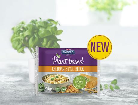 Plant-based Cheddar-style