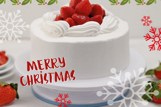 Christmas Strawberry Yogurt Shortcake 