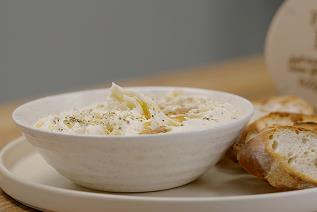 Creamy Whipped Brie with Baguette