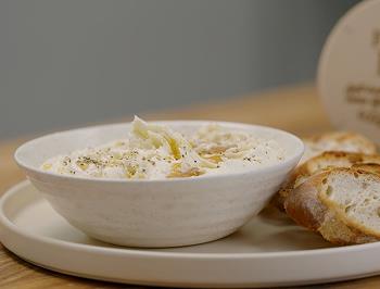 Creamy Whipped Brie with Baguette