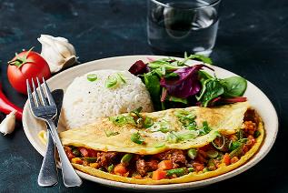 Bistik Veggie Omelette