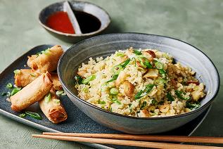 Fried Garlic Cauliflower Rice