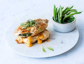 Turkey Schnitzel a la Cordon Bleu