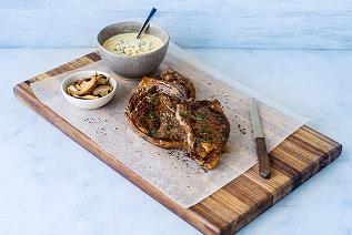 Veal Steak with Danablu Sauce