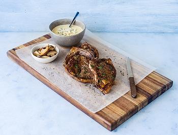 Veal Steak with Danablu Sauce