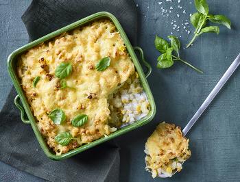 Cheese and Sweetcorn Pasta Bake