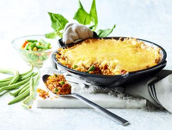 Leftover Rice Cheese Bake 