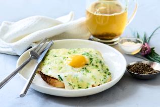 Cheesy Fried Eggs
