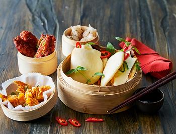 Bao Buns with BBQ Beef and Mozzarella  