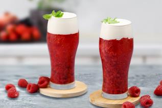 Raspberry Cheese Milk Tea