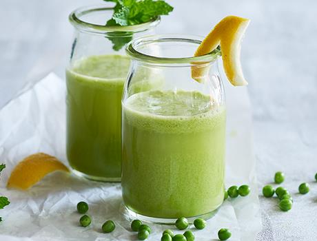 Green Power Juice with Organic Peas