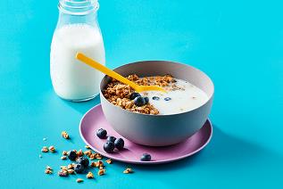 Delicious Granola with Milk
