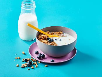Delicious Granola with Milk