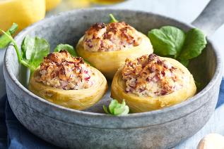 Blue Cheese Stuffed Artichoke Bottoms