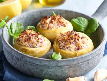 Blue Cheese Stuffed Artichoke Bottoms